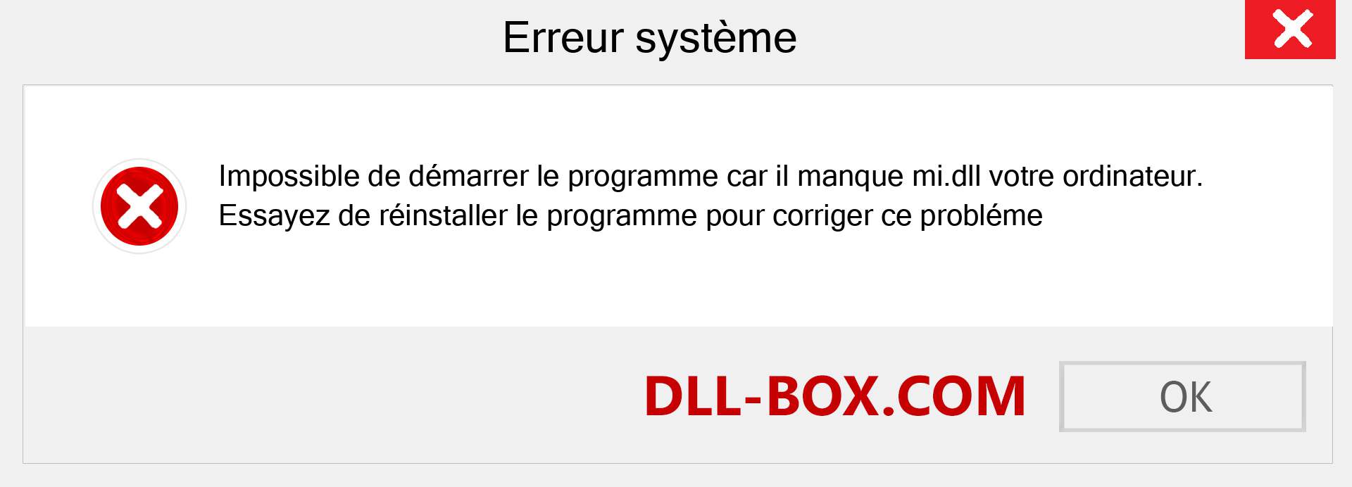 Le fichier mi.dll est manquant ?. Télécharger pour Windows 7, 8, 10 - Correction de l'erreur manquante mi dll sur Windows, photos, images